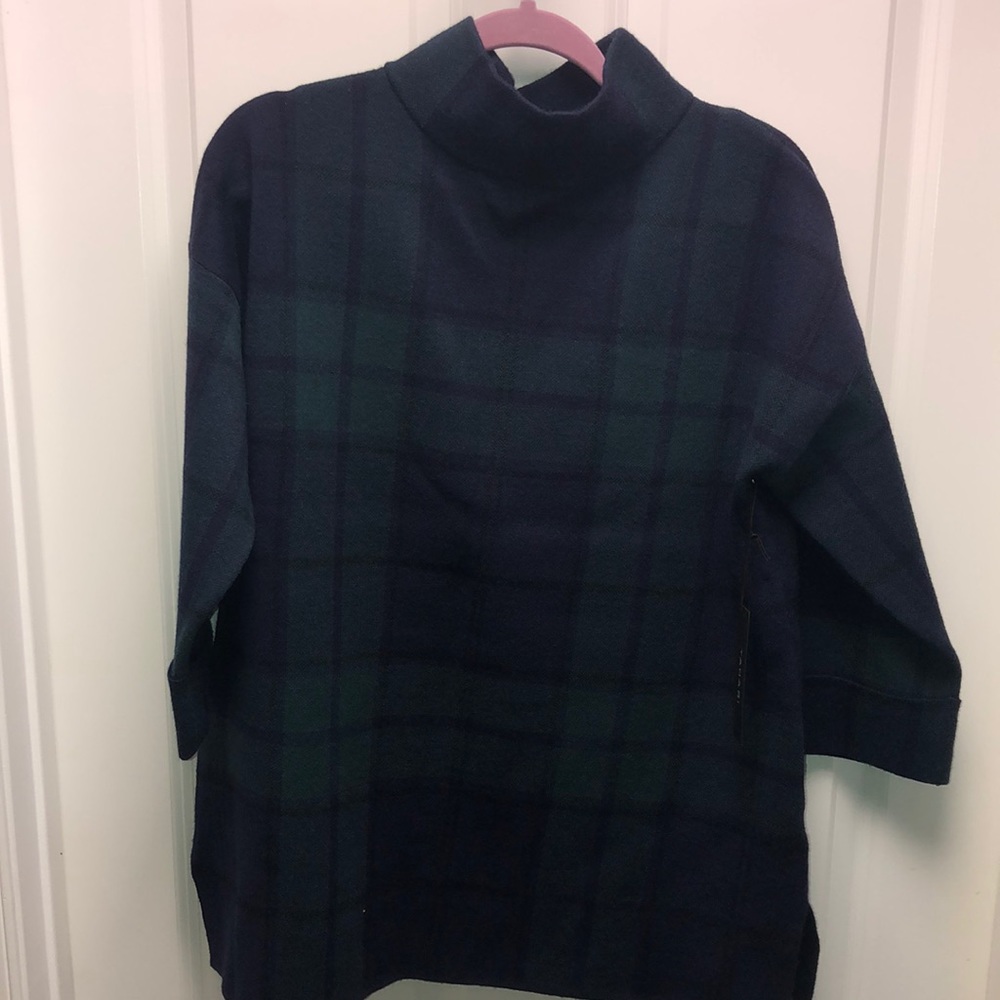 Tahari mock neck tunic